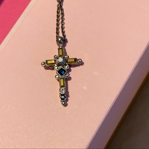 SORRELLI Crystal Cross Pendant NIQUEA.D NWT - Picture 3 of 7